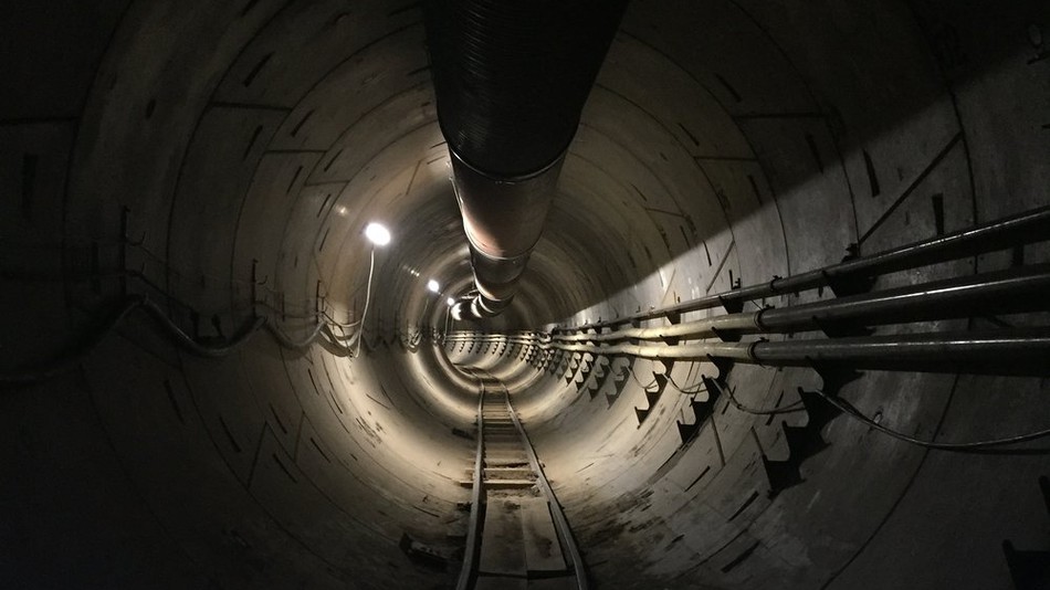 The Boring Company's test tunnel for the ultra-high-speed hyperloop under Hawthorne, California is "almost done."