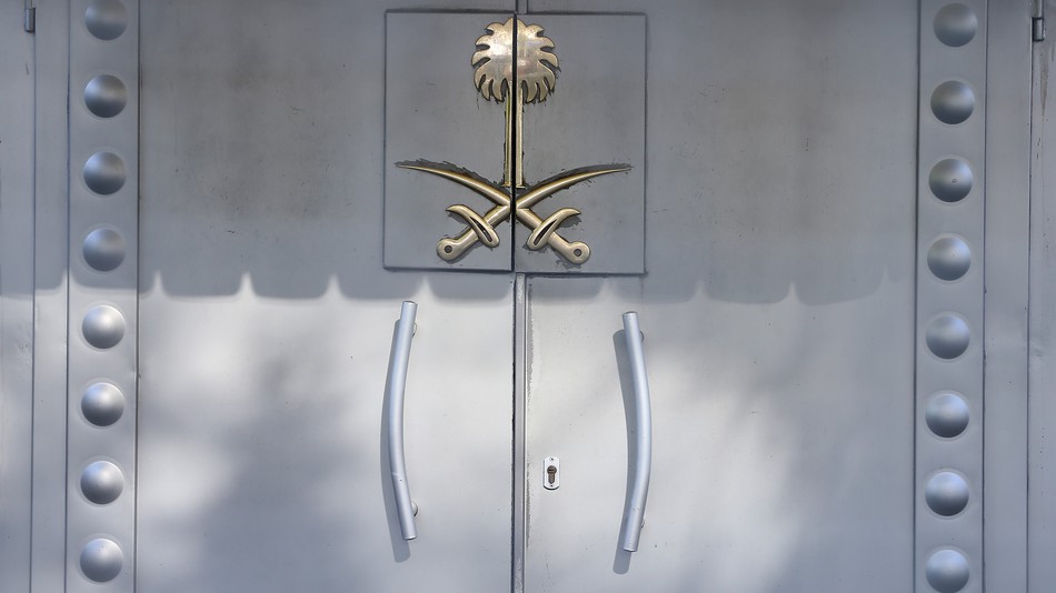 Jamal Khashoggi disappeared behind these doors at the Saudi embassy in Istanbul.