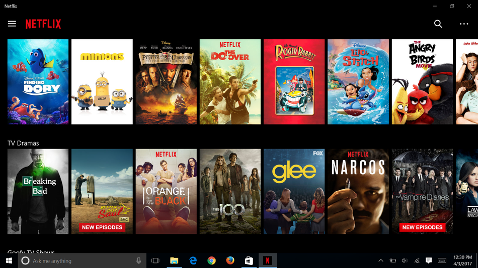 is there a netflix app for windows 10