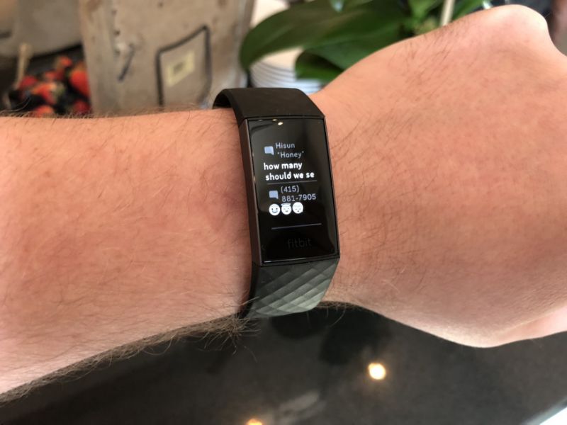 text messages on fitbit charge 3