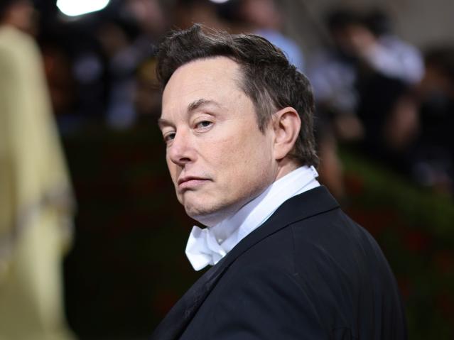 Elon Musk attends The 2022 Met Gala.